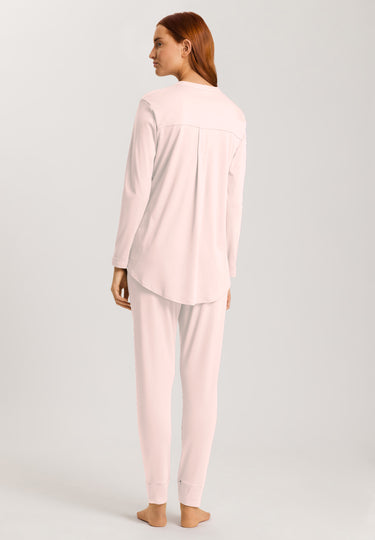 Pure Essence Button Front Soft Cotton Pajama Set | Rosewater 77949-2111
